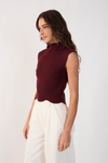 Blusa Tricot Detalhe Barra