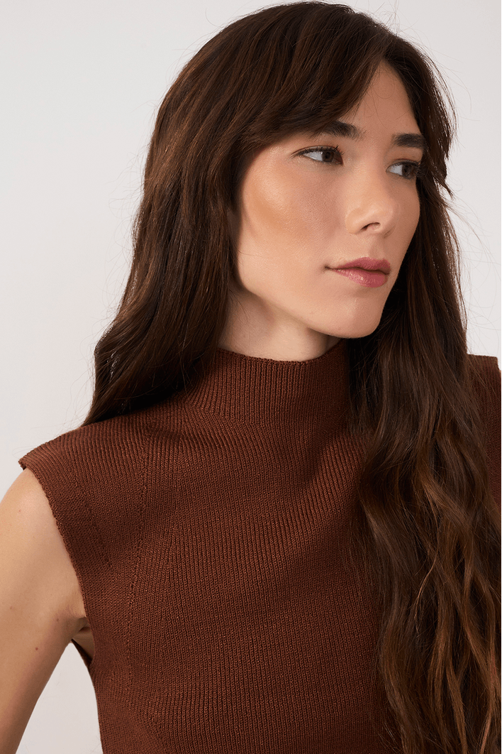 Blusa Tricot Detalhe Barra