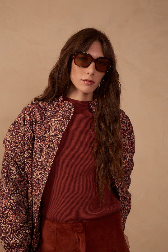 Blusa Tricot Cashmere Manga Longa