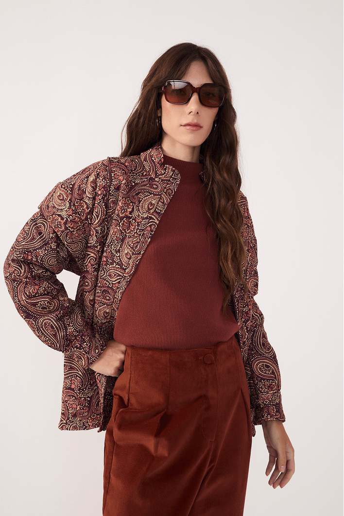 Blusa Tricot Cashmere Manga Longa