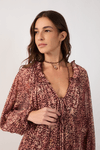 Vestido Tule Estampa Garoa