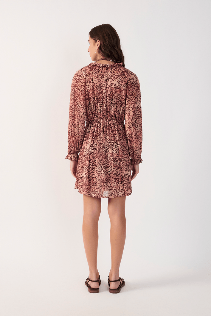 Vestido Tule Estampa Garoa