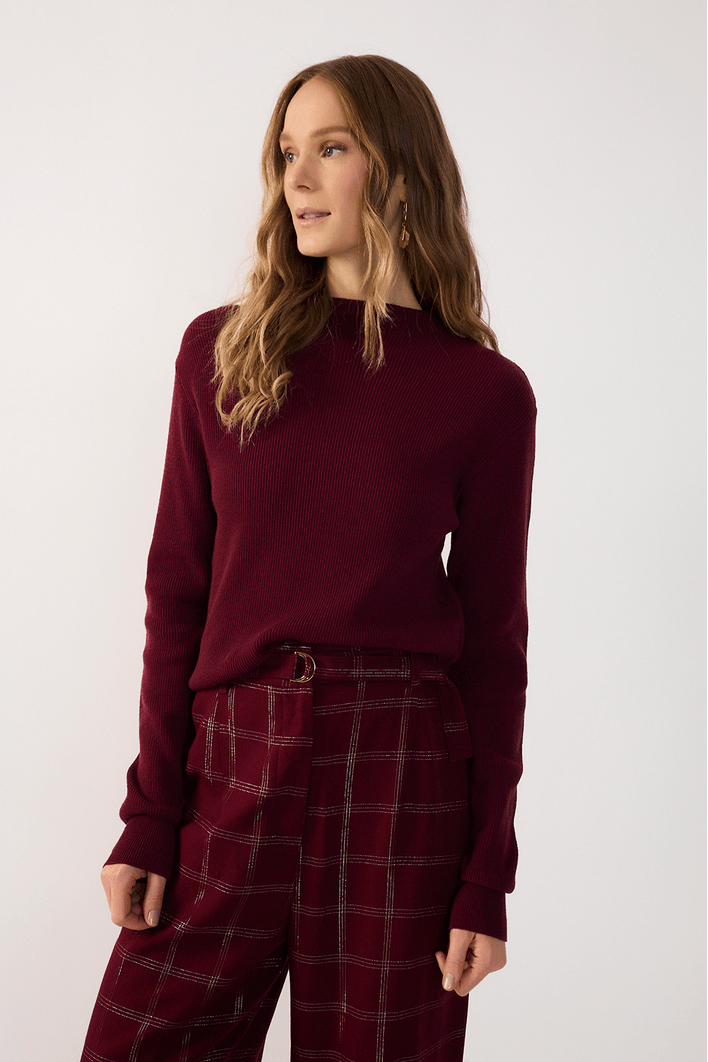 Blusa Tricot Cashmere Manga Longa