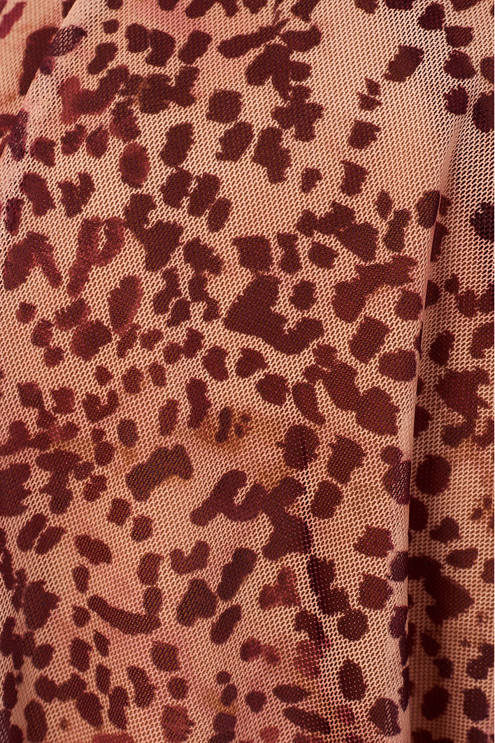 Vestido Tule Estampa Garoa