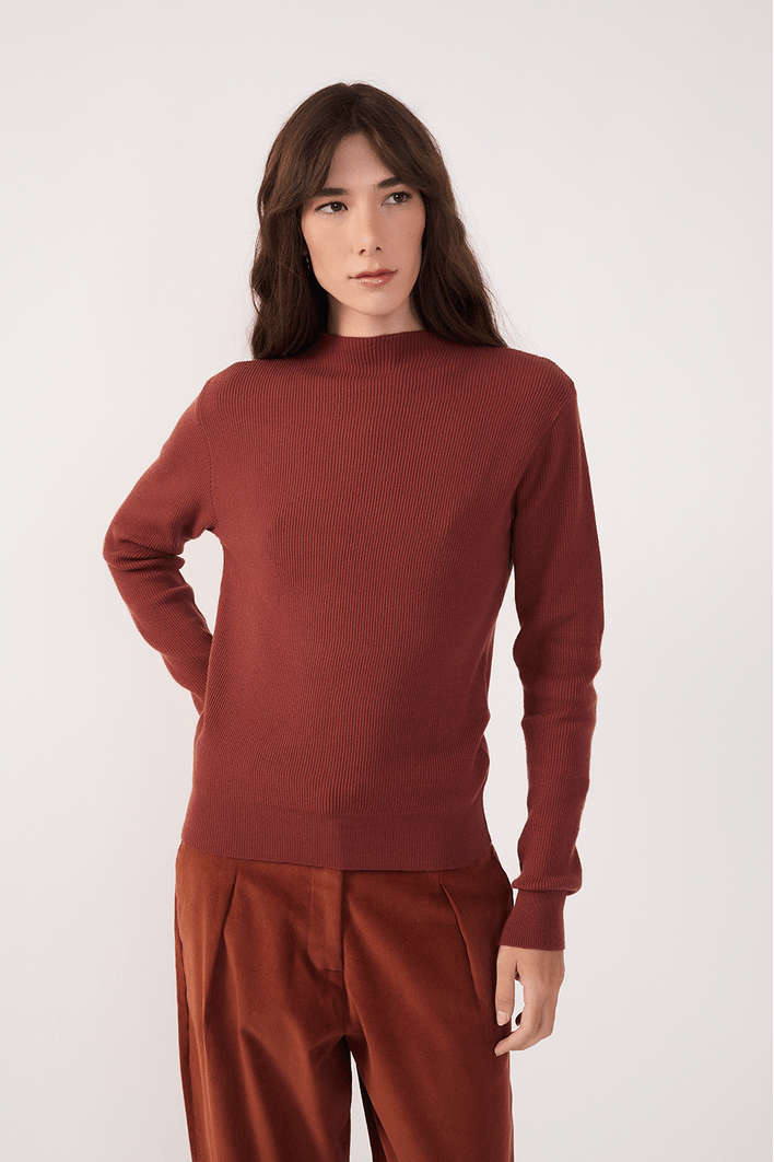 Blusa Tricot Cashmere Manga Longa