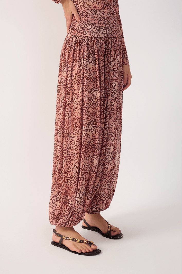 Calça Aladim Tule Estampa Garoa