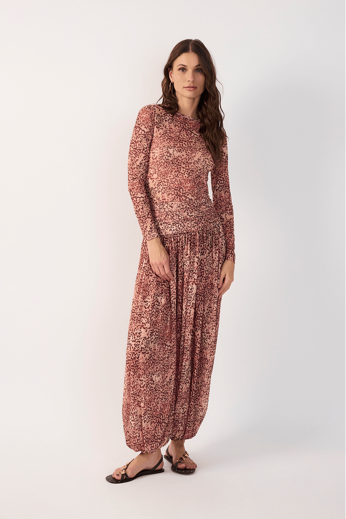 Calça Aladim Tule Estampa Garoa