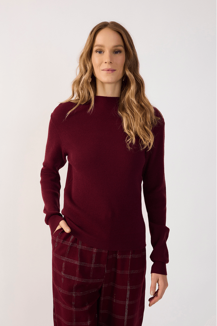 Blusa Tricot Cashmere Manga Longa