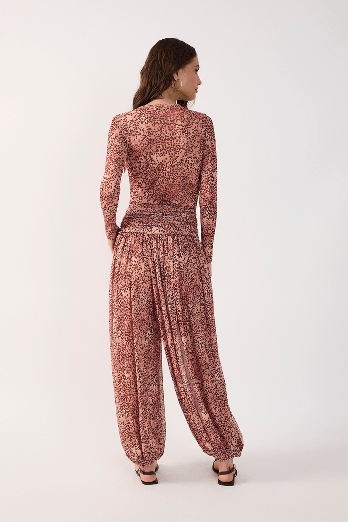 Calça Aladim Tule Estampa Garoa