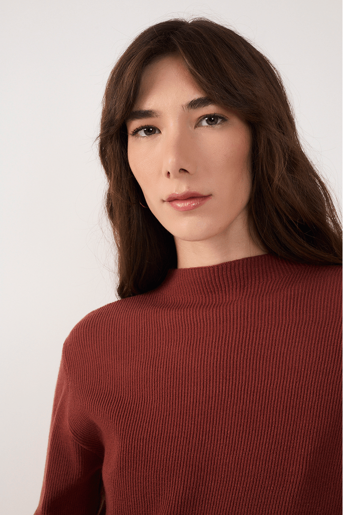 Blusa Tricot Cashmere Manga Longa