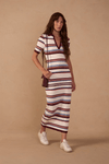Vestido Tricot Listra Bruma