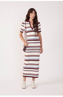 Vestido Tricot Listra Bruma