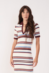 Vestido Tricot Listra Bruma