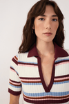 Vestido Tricot Listra Bruma