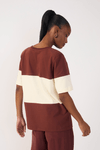 Blusa T-shirt Bicolor