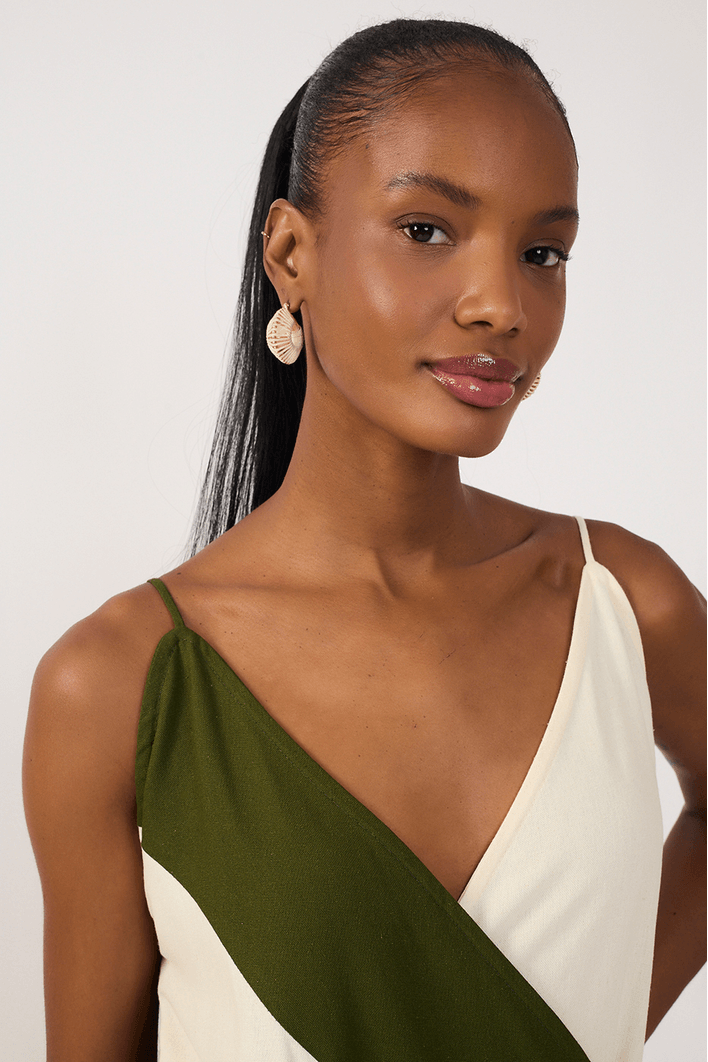 Vestido Cropped Linho Cachecoeur