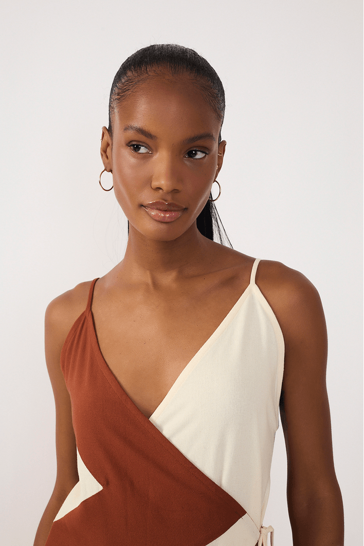 Vestido Cropped Linho Cachecoeur