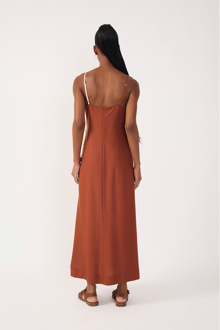 Vestido Cropped Linho Cachecoeur