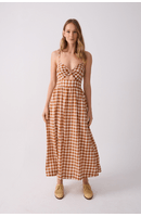 Vestido Cropped Algodão Vichy