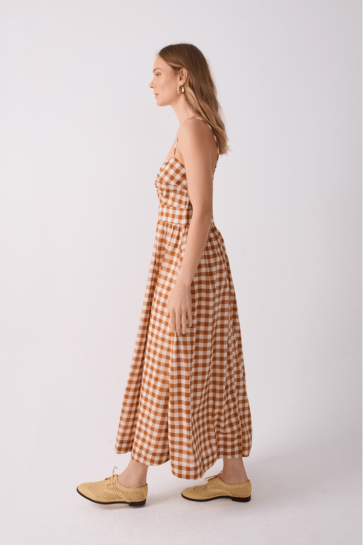Vestido Cropped Algodão Vichy