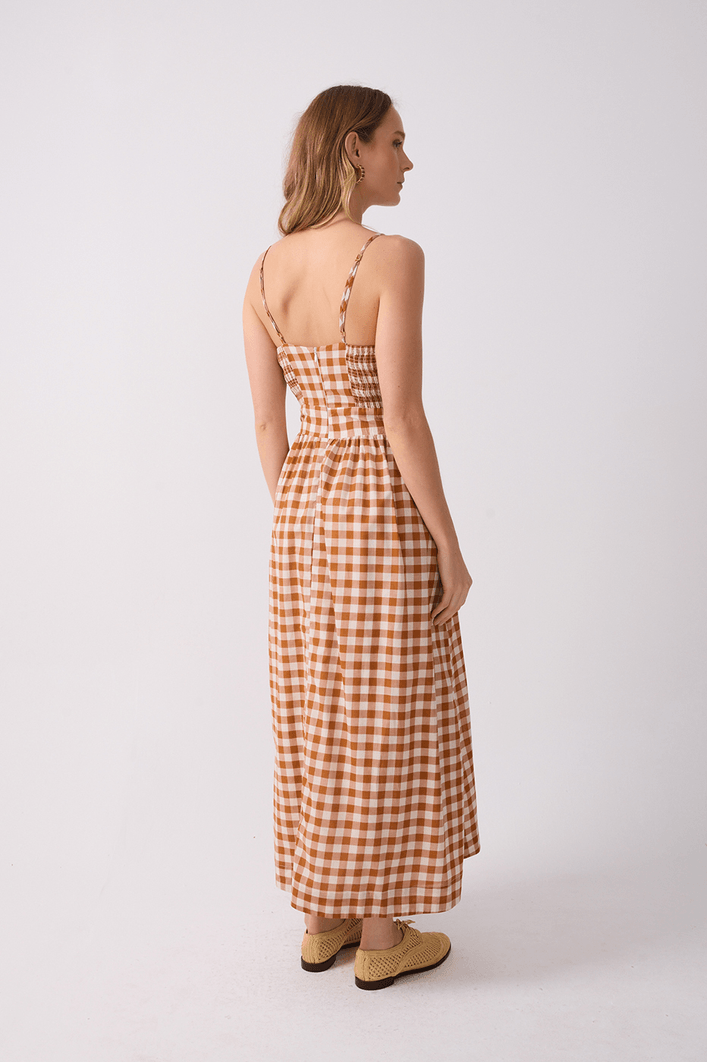 Vestido Cropped Algodão Vichy
