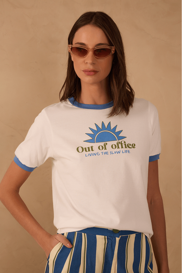 T-shirt Silk Out Of Office