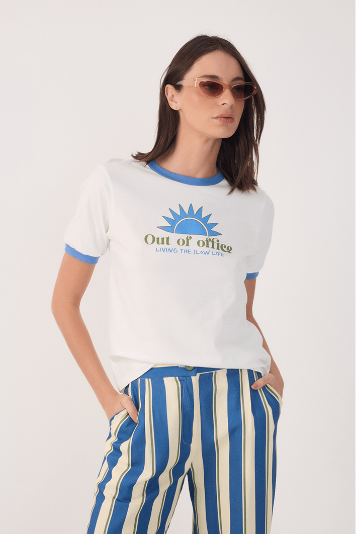T-shirt Silk Out Of Office