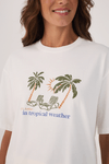 T-shirt Silk Tropical Weather