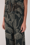 Calça Tule Estampa Ramos