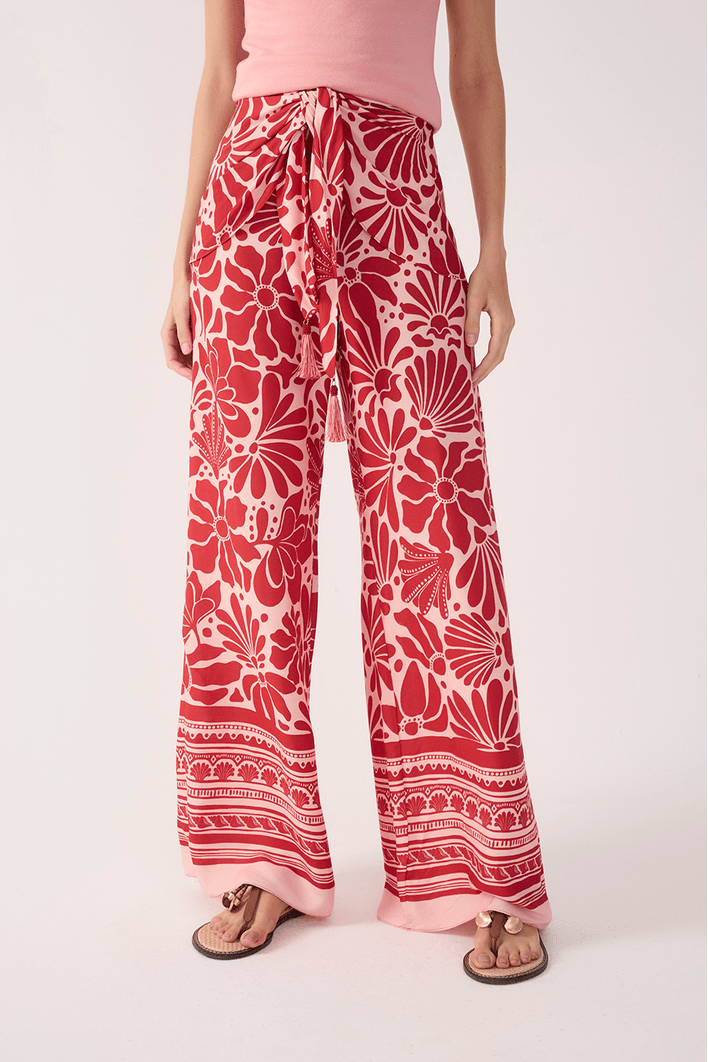 Calça Pareô Estampa Flora