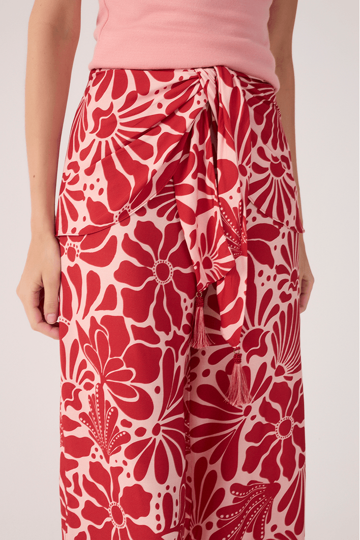 Calça Pareô Estampa Flora