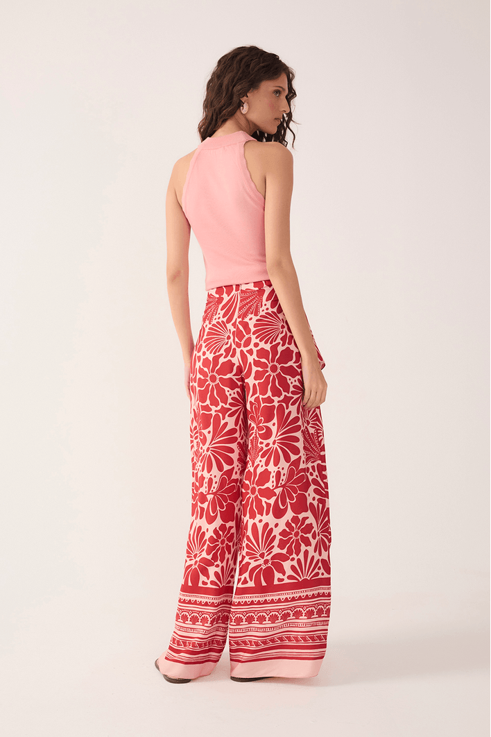 Calça Pareô Estampa Flora