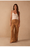 Calça Sarja Color Fenda