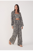 Calça Pantalona Estampa Amor Perfeito