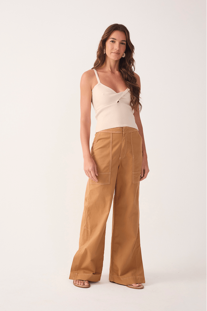 Calça Sarja Color Fenda