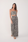 Calça Pantalona Estampa Amor Perfeito