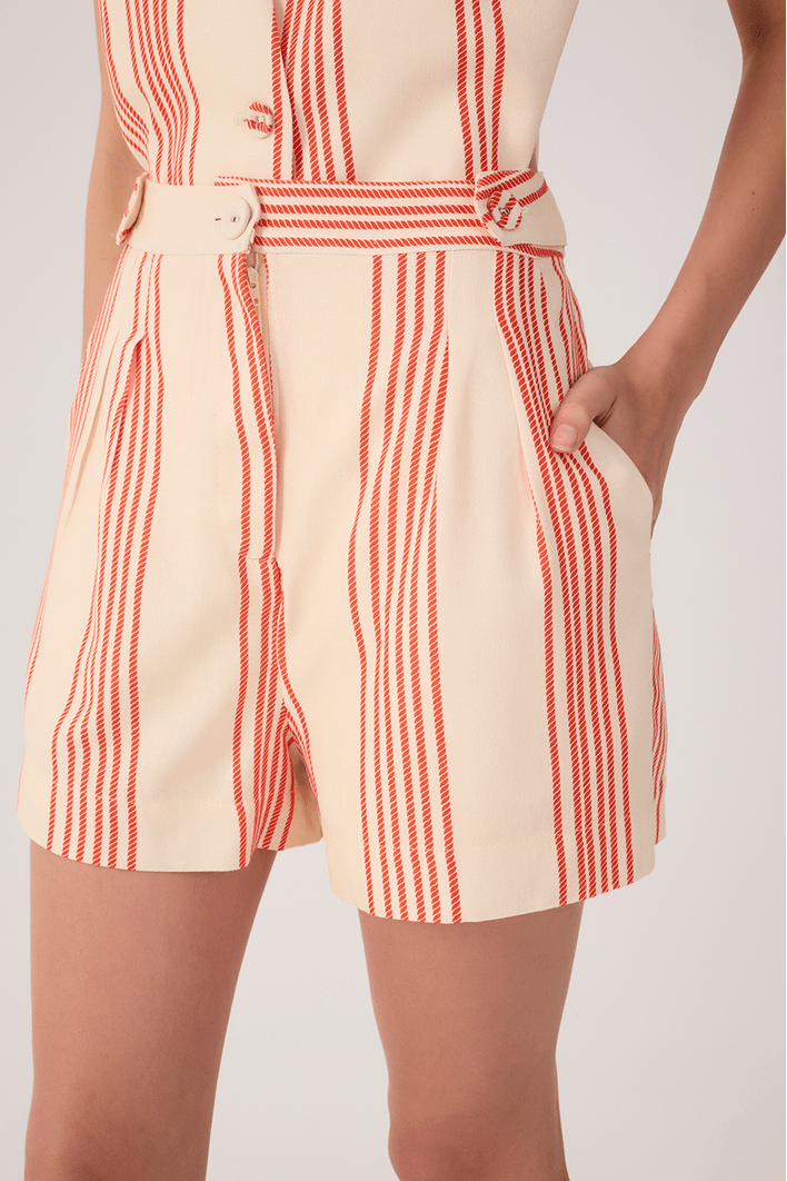 Short Linho Estampa Entre Nós