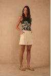 Short Linho Detalhe Bolsos