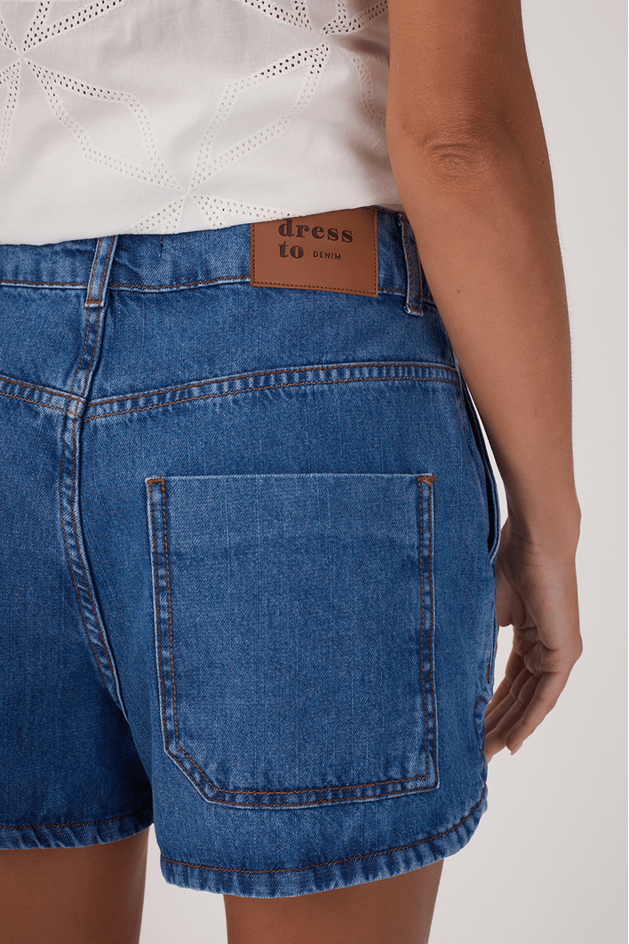 Short Jeans Cós Transpassado