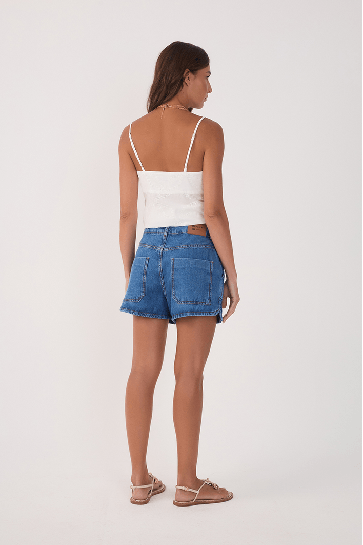Short Jeans Cós Transpassado