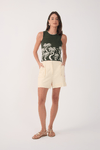 Short Linho Detalhe Bolsos