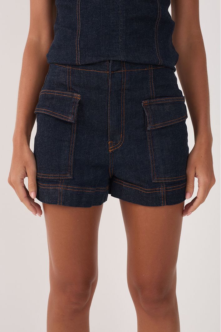 Short Jeans Alfaiataria Confort