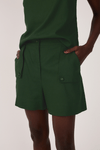 Short Linho Detalhe Bolsos