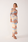 Saia Cropped Tule Estampa Oceano