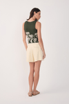 Short Linho Detalhe Bolsos