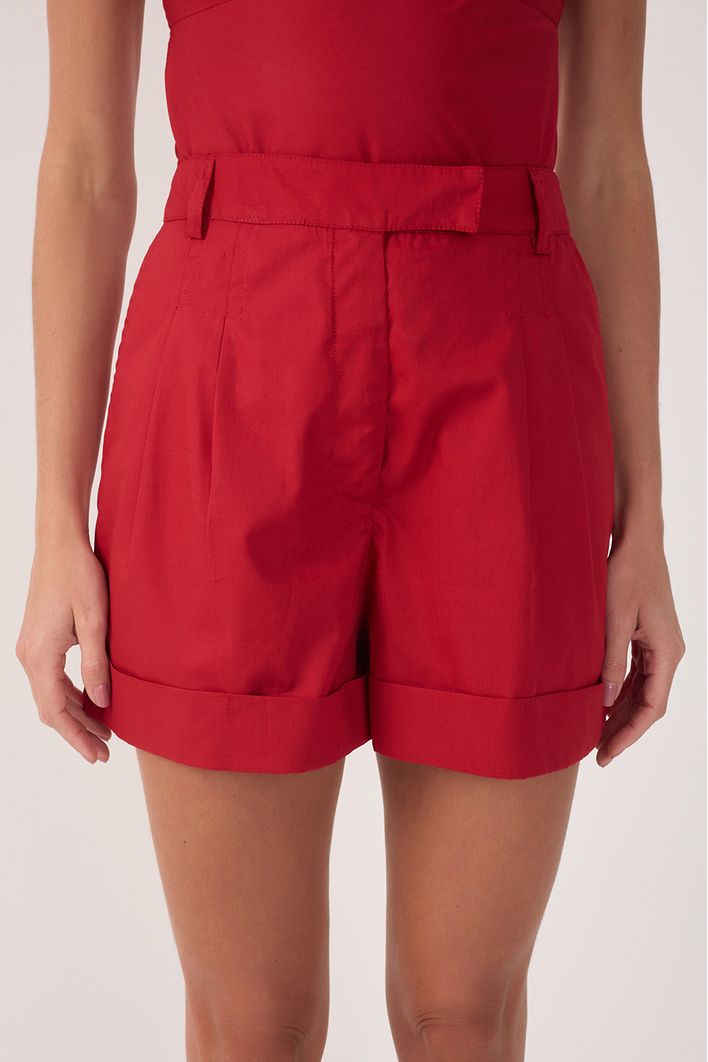 Short Alfaiataria Pregas