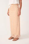Saia Cropped Tule Estampa Mosaico