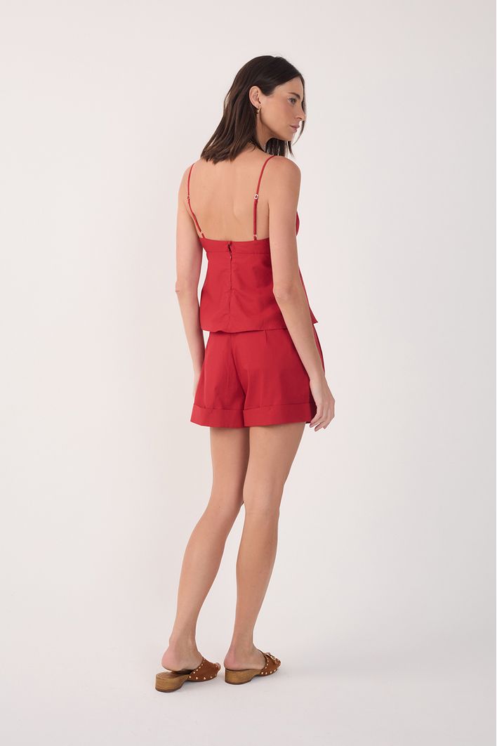 Short Alfaiataria Pregas