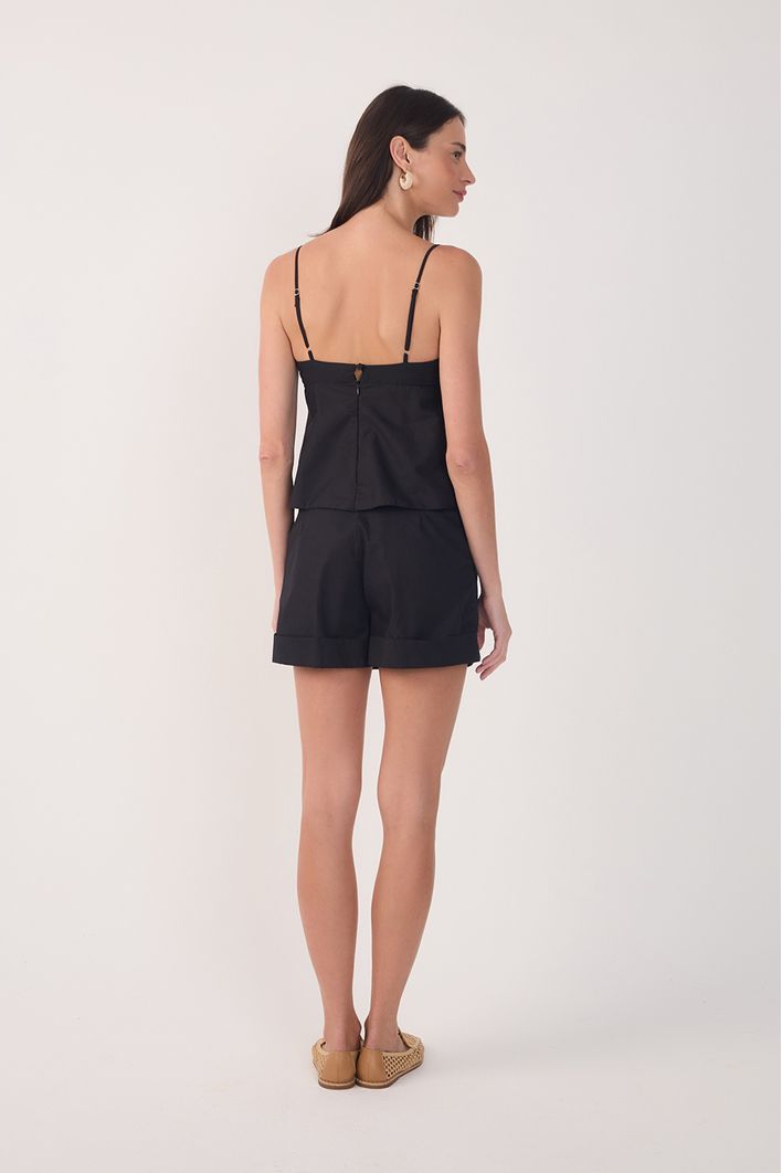Short Alfaiataria Pregas