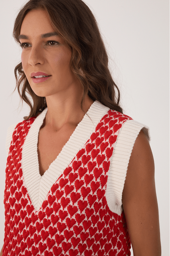 Colete Tricot Amor Perfeito